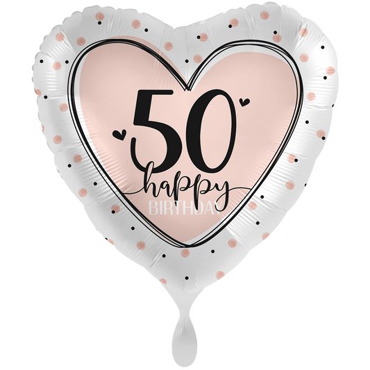 1 Balloon XXL - Lovely Birthday 50 - ENG