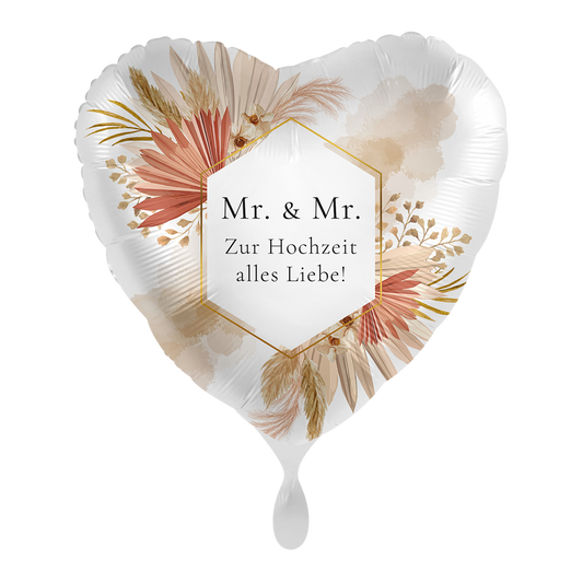 1 Balloon - Bohemian Florals Wedding Mr. & Mr. - GER