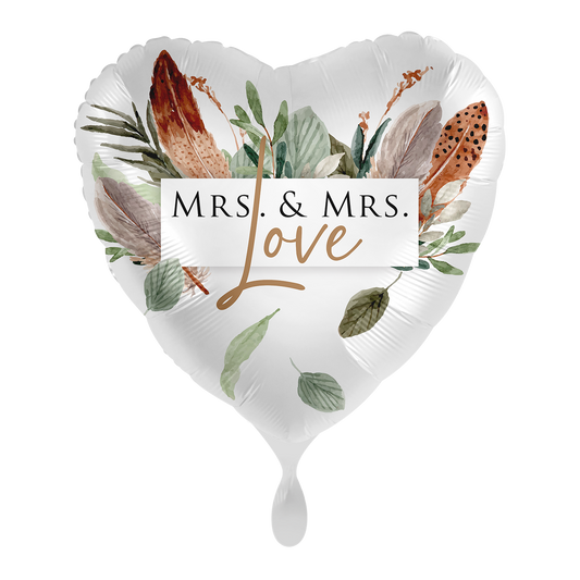 1 Balloon - Rustic Love Wedding Mrs. - ENG