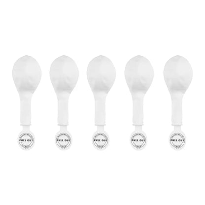 5 LED-Luftballons - Ø 30 cm - Weiß