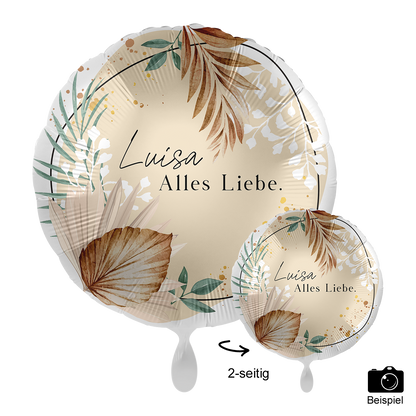 1 Ballon mit Text - Bohemian Birthday
