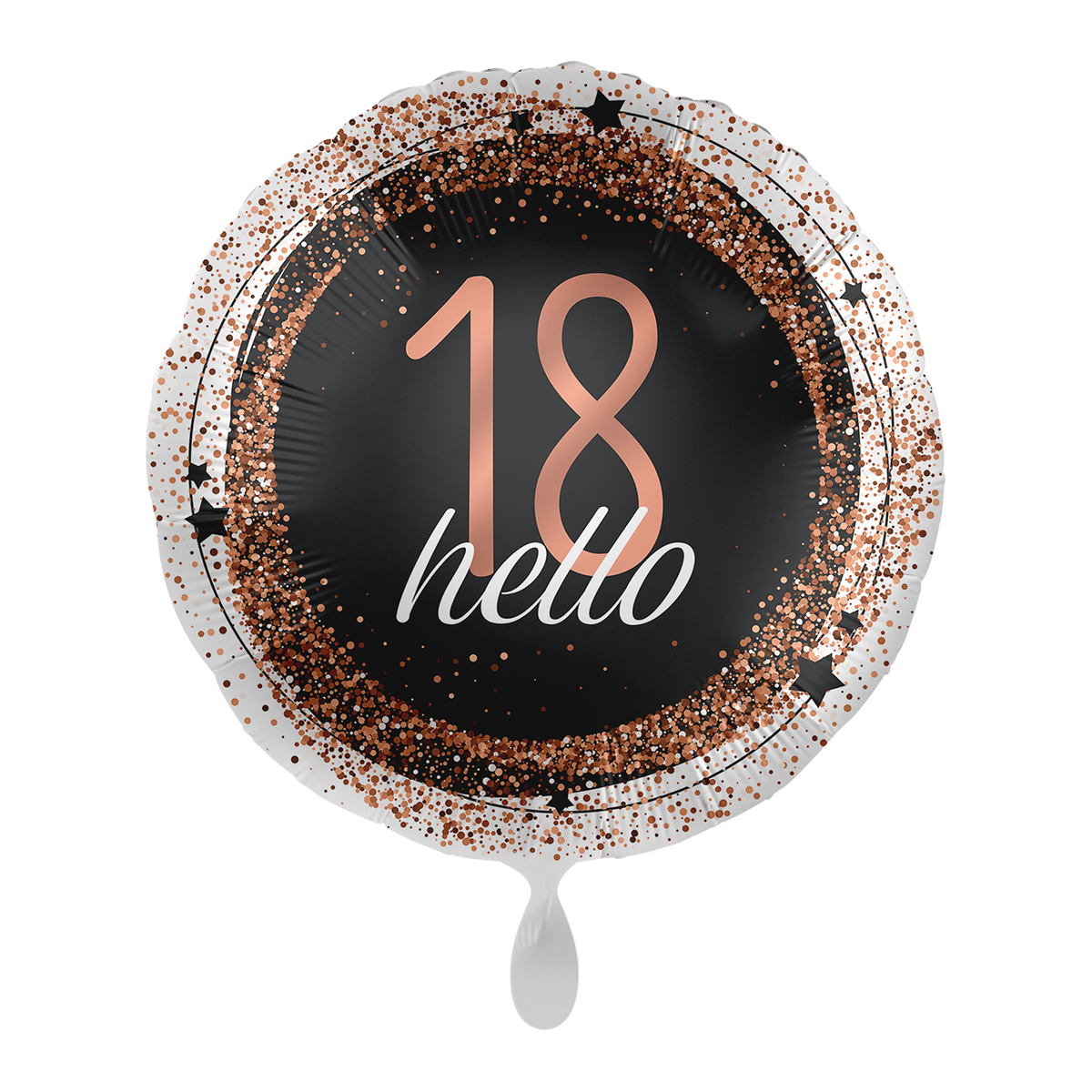 1 Balloon - Glitter Hello 18