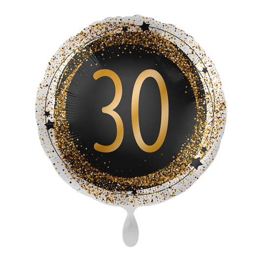 1 Balloon - Gold Glitter 30 - UNI