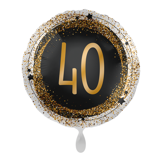 1 Balloon - Gold Glitter 40 - UNI