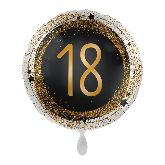 1 Balloon - Gold Glitter 18 - UNI