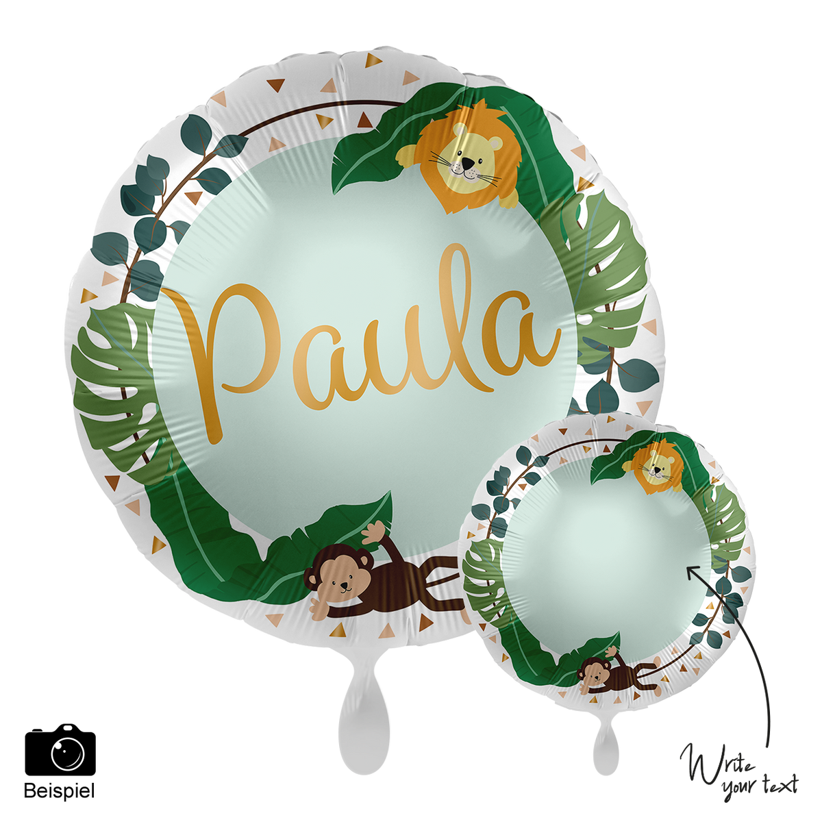 1 Balloon - Personalize IT - Jungle Friends