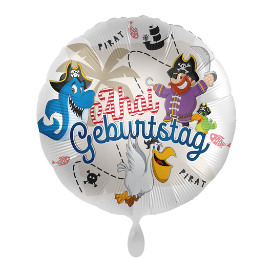 1 Ballon - Geburtstag Pirat Ahoi