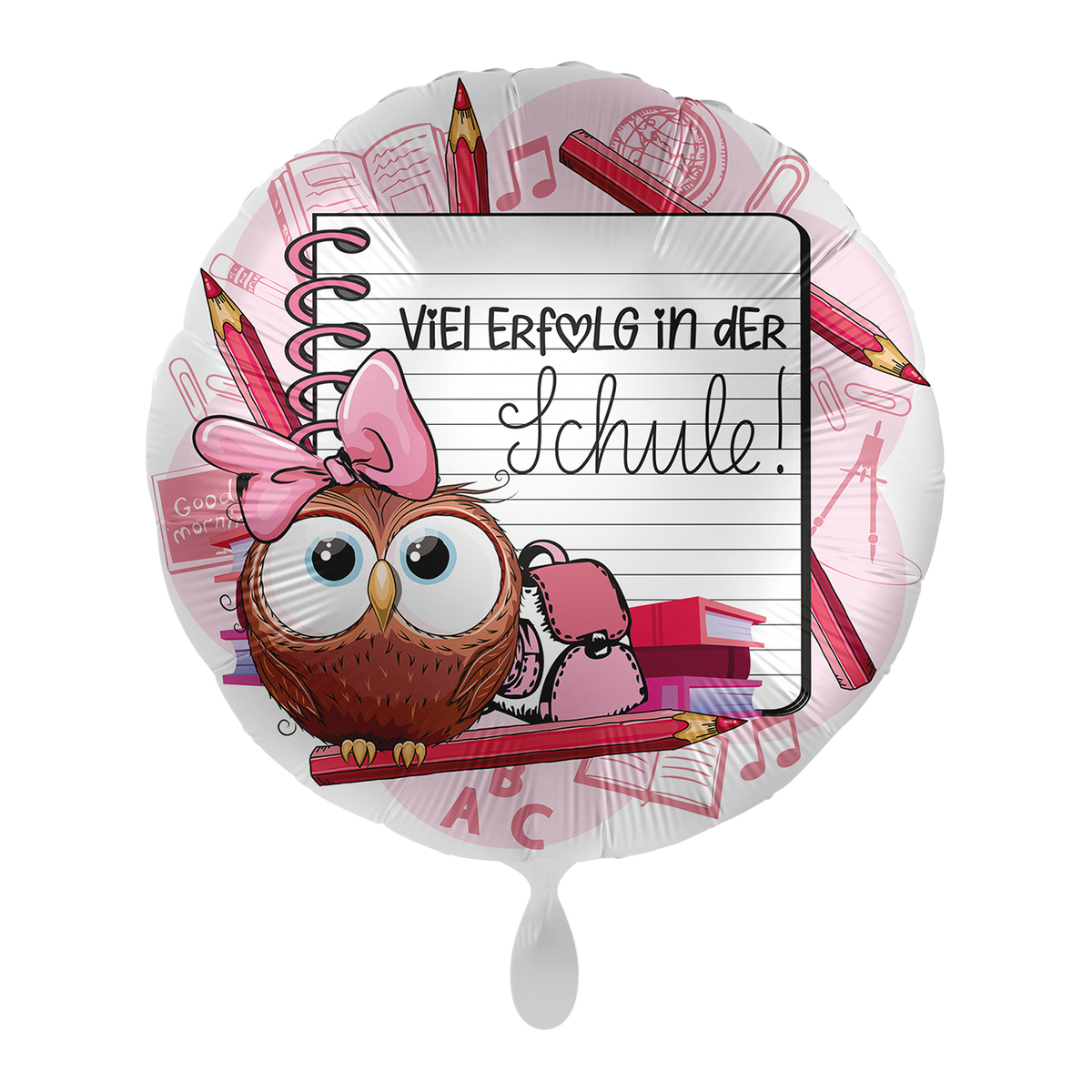 1 Ballon - Viel Erfolg in der Schule Mädchen