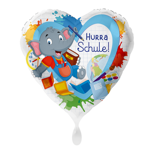 1 Ballon - Elefant Hurra Schule