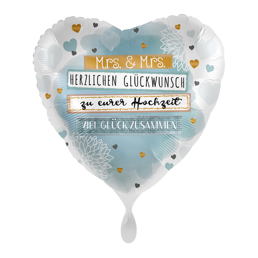 1 Balloon - Mrs. & Mrs. Wishes - GER