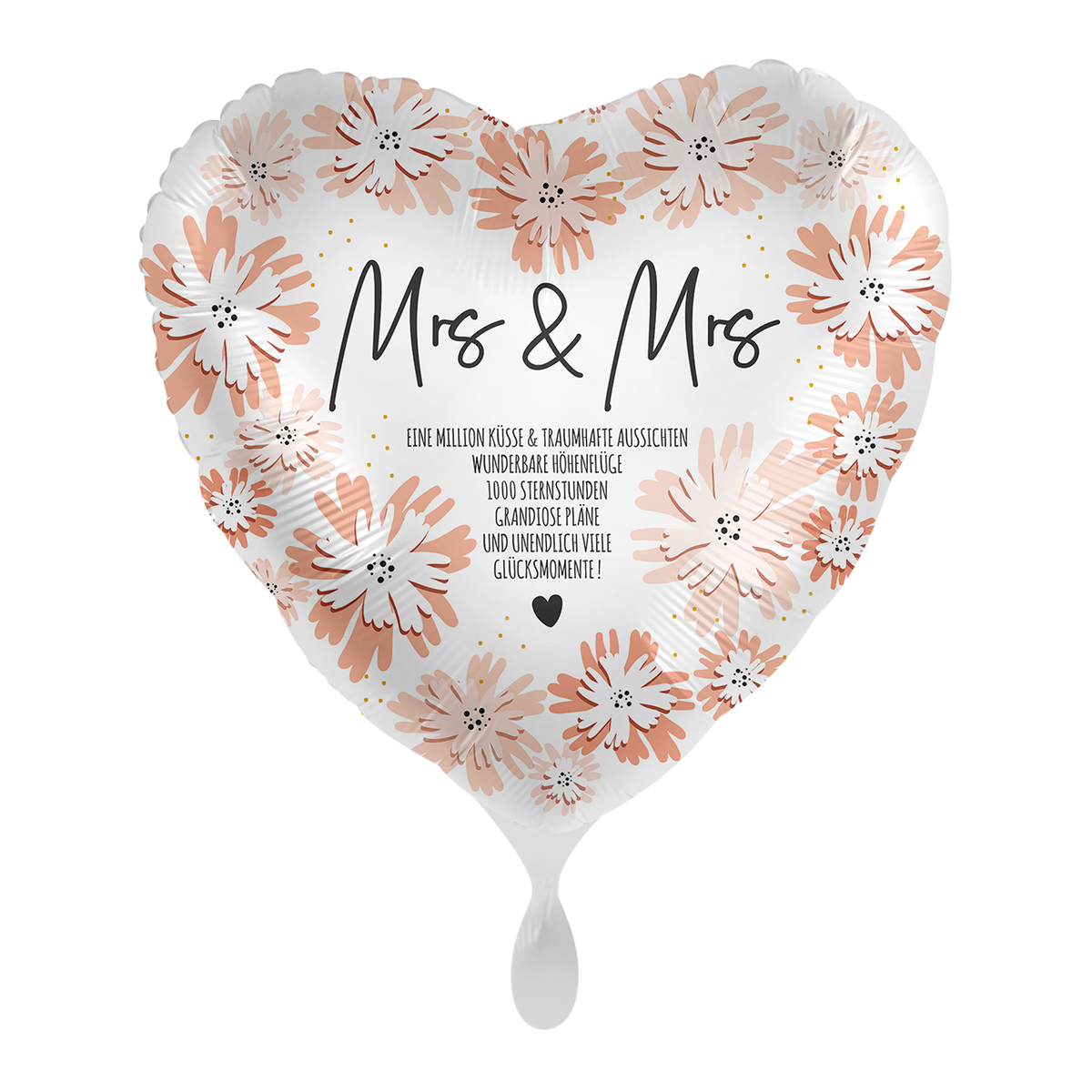 1 Balloon - Blooming Wedding Day Mrs. - GER