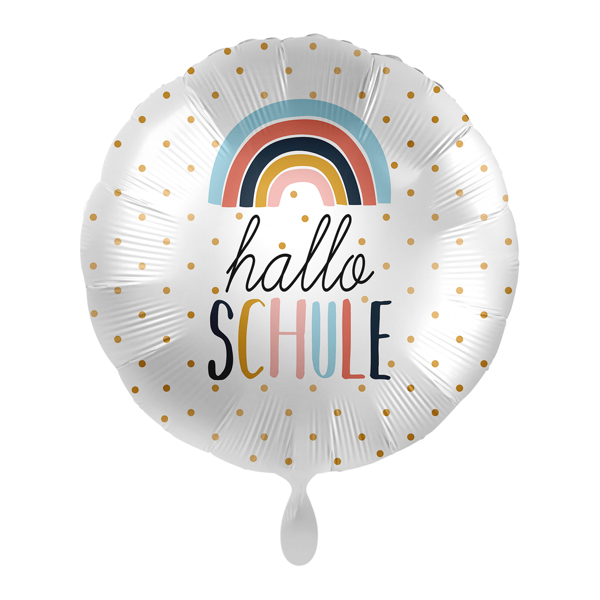 1 Ballon - Hallo Schule Rainbow