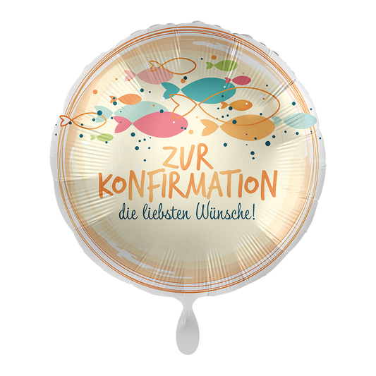 1 Ballon - Konfirmation Fish Swarm