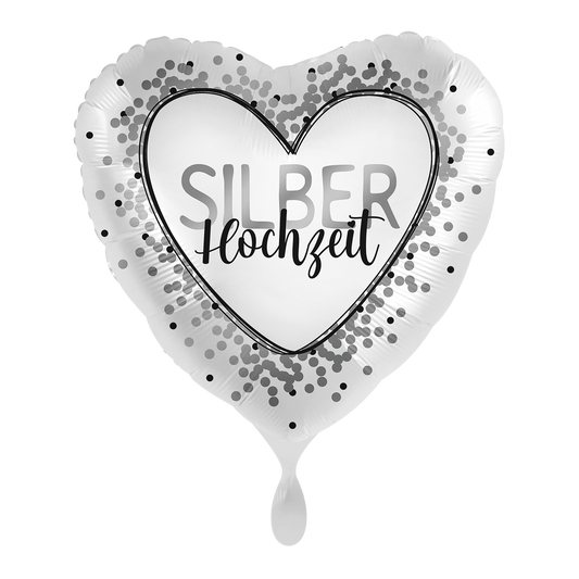 1 Ballon - Silberhochzeit
