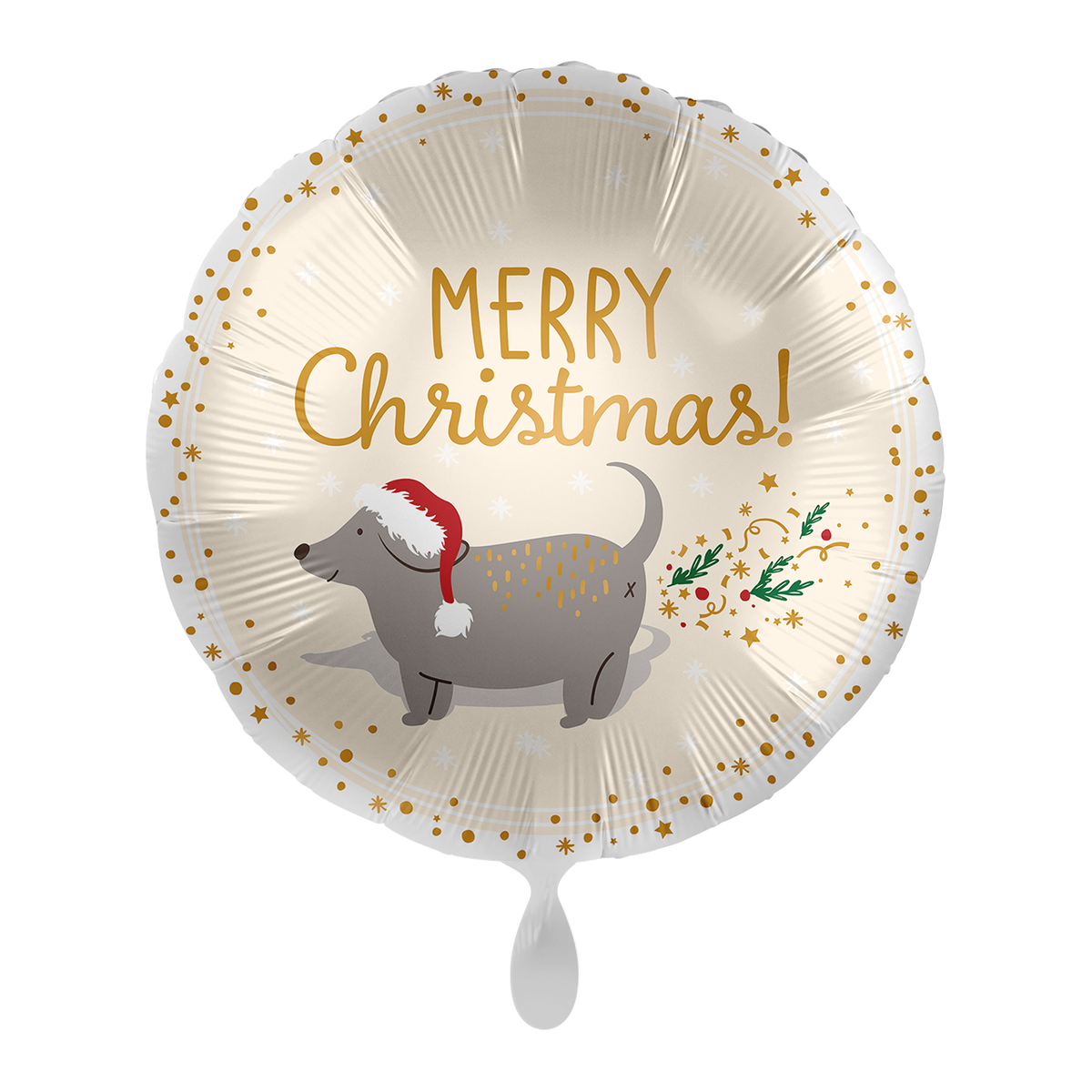 1 Balloon - Sparkling Doggy Xmas - ENG