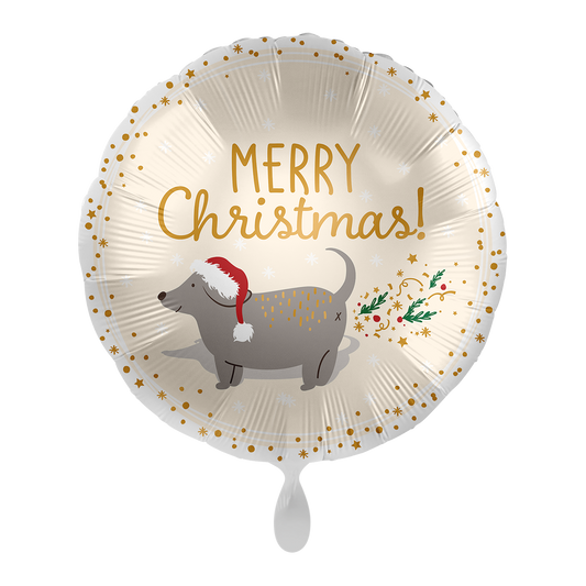 1 Balloon - Sparkling Doggy Xmas - ENG