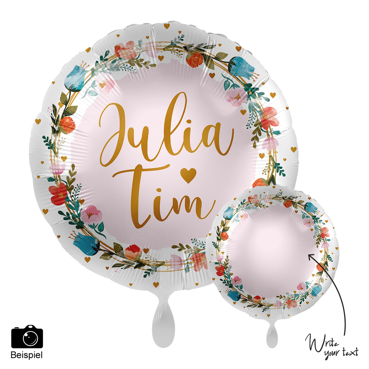 1 Balloon - Personalize IT - Floral