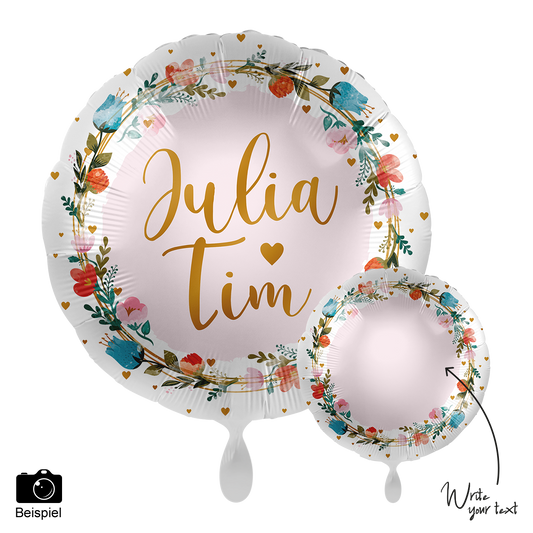 1 Balloon - Personalize IT - Floral