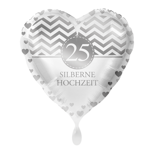 1 Ballon - Silberne Hochzeit