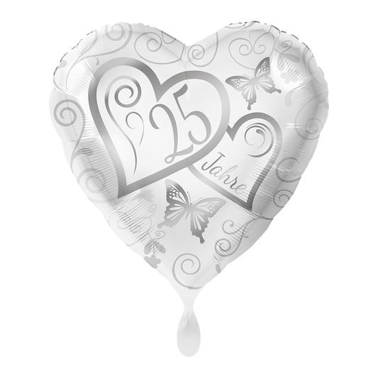 1 Ballon - Herzen 25 Jahre