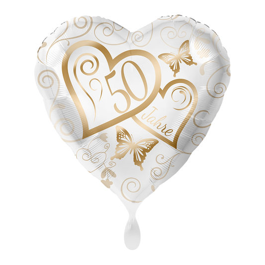 1 Ballon - Herzen 50 Jahre