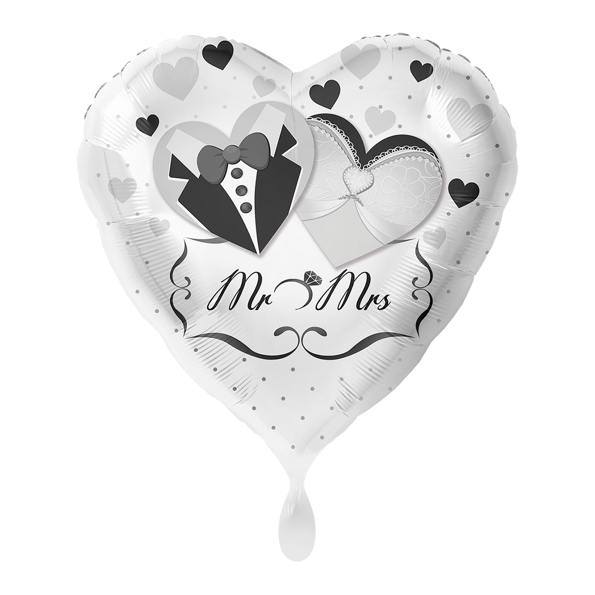 1 Balloon - Mr. & Mrs. Newlyweds - ENG