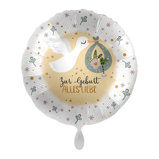 1 Balloon - Stork Birth - GER
