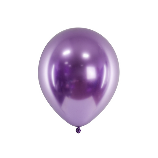 50 Luftballons - Ø 30cm - Glossy - Violett