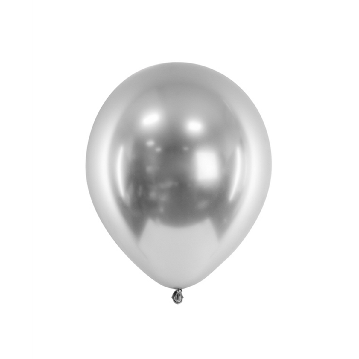 50 Luftballons - Ø 30cm - Glossy - Silber