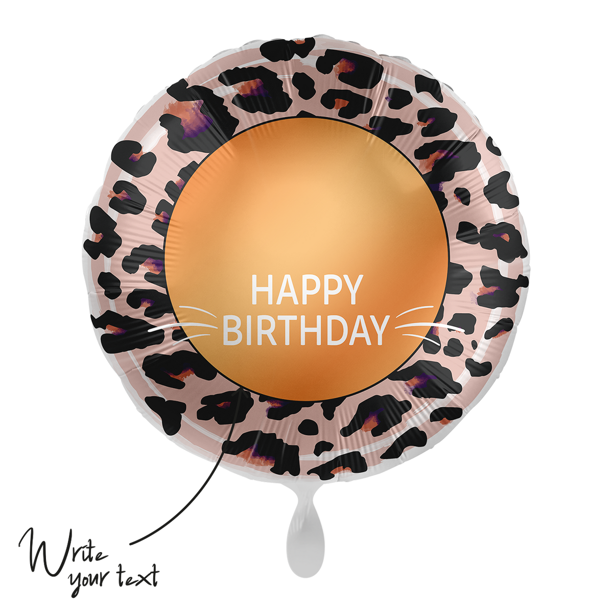 1 Balloon - Personalize IT - Happy Birthday Leoprint