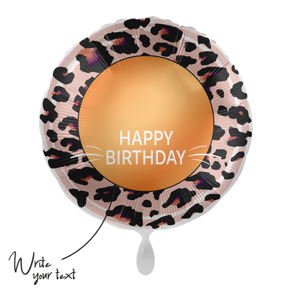 1 Balloon - Personalize IT - Happy Birthday Leoprint