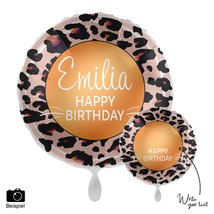 1 Balloon - Personalize IT - Happy Birthday Leoprint
