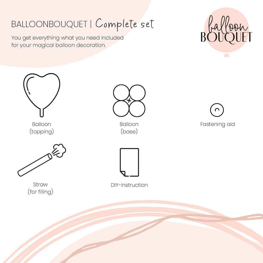 1 Balloon Bouquet - Celebrate Pastel - ENG