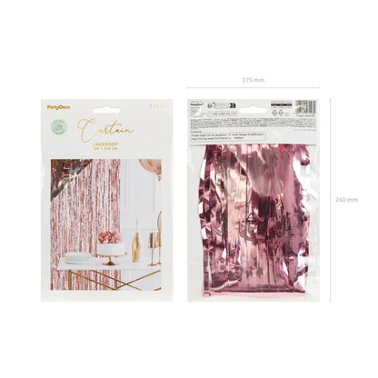 1 Partyvorhang - Rose Gold 100x200cm