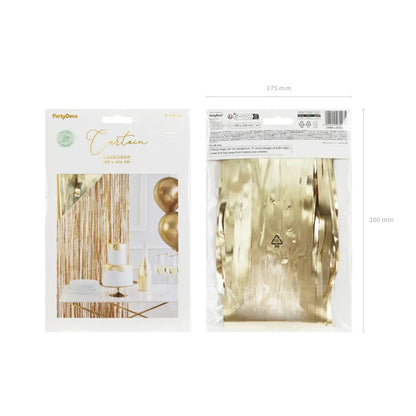 1 Partyvorhang - Luxury Gold 100x200cm