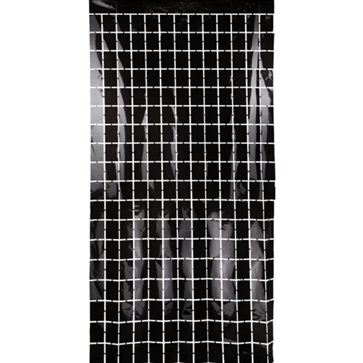 1 Partyvorhang - Square, Black 100x200cm
