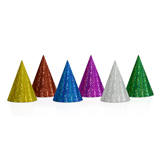 20 Partyhüte - Holographic - Mix