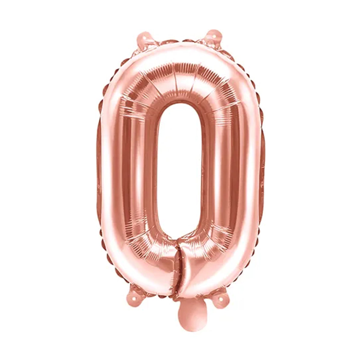 1 Balloon XS - Zahl 0 - RoséGold