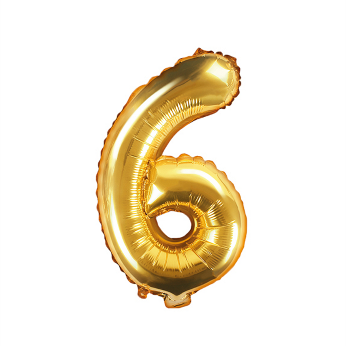 1 Balloon XS - Zahl 6 - Gold