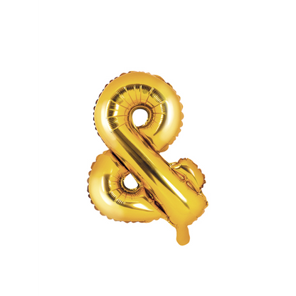 1 Ballon XS - Zeichen & - Gold