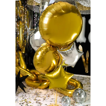1 Ballon XXL - Rund - Gold