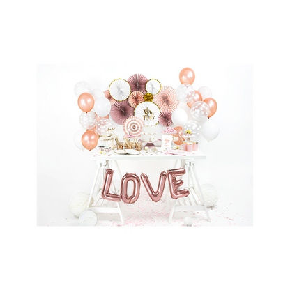 1 Ballon - Schriftzug - LOVE - RoseGold