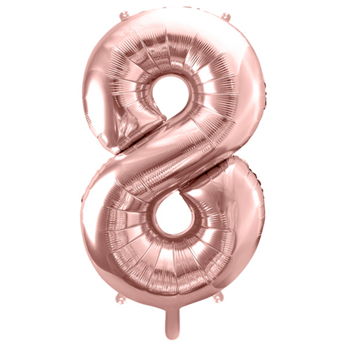1 Ballon XXL - Zahl 8 - RoseGold