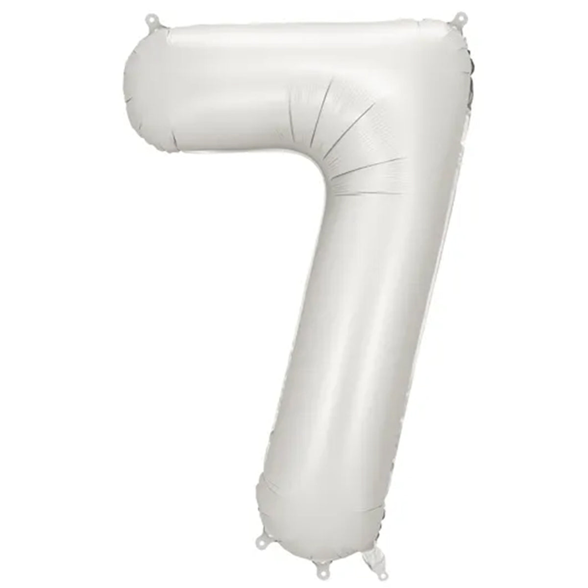 1 Ballon XXL - Zahl 7 - Silver