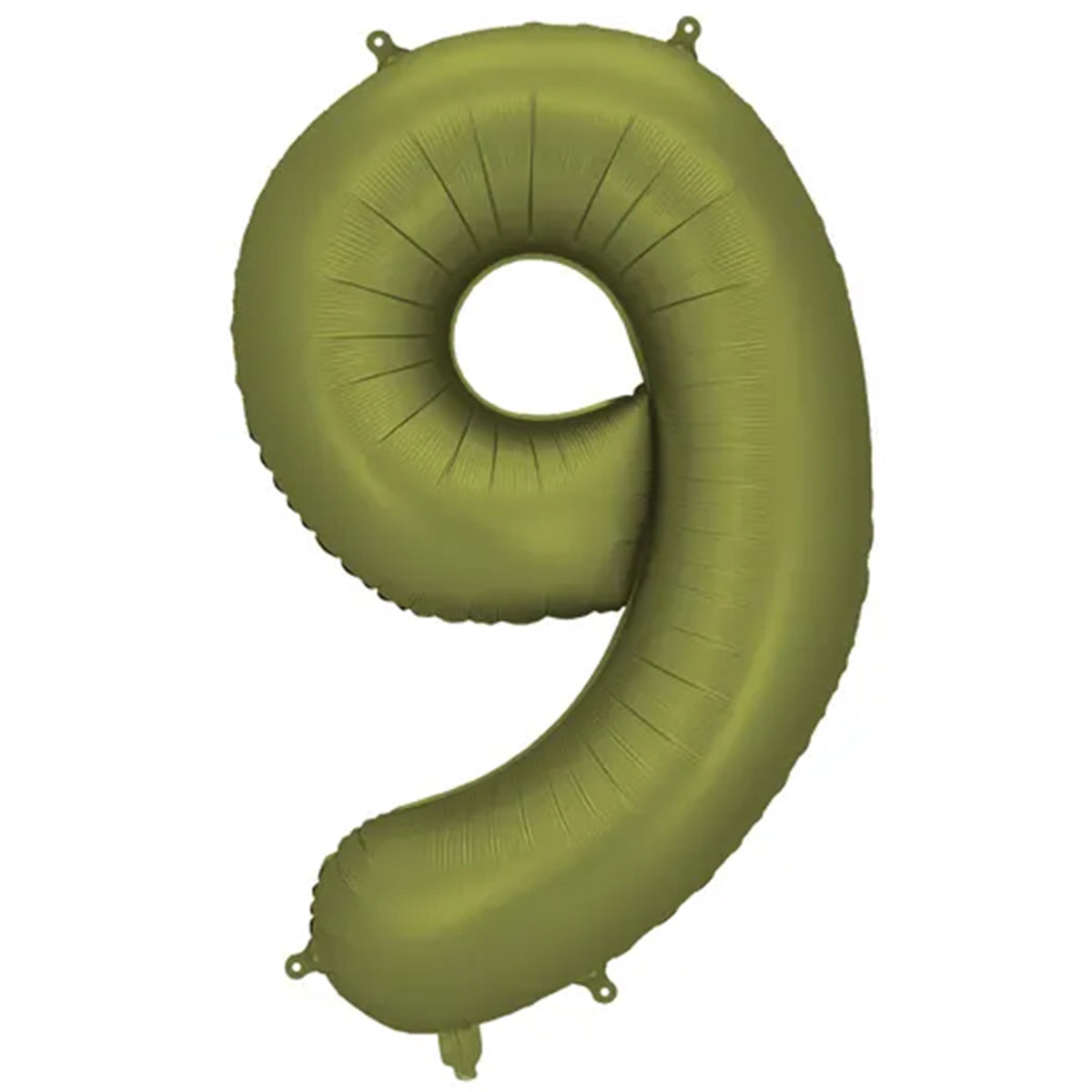 1 Ballon XXL - Zahl 9 - Olive