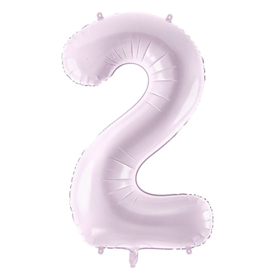 1 Balloon XL - Zahl 2 - Lila