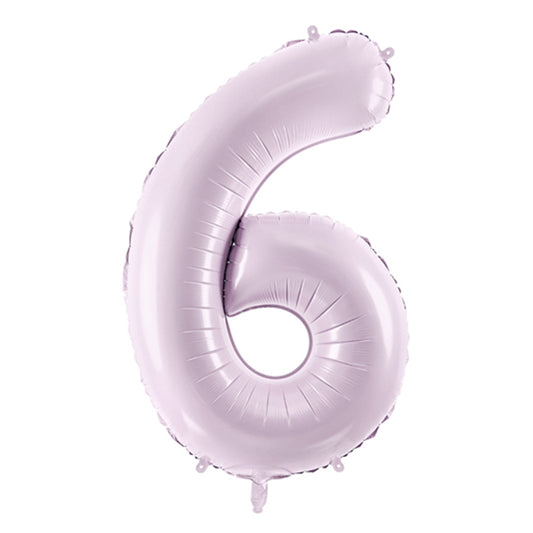 1 Balloon XL - Zahl 6 - Lila