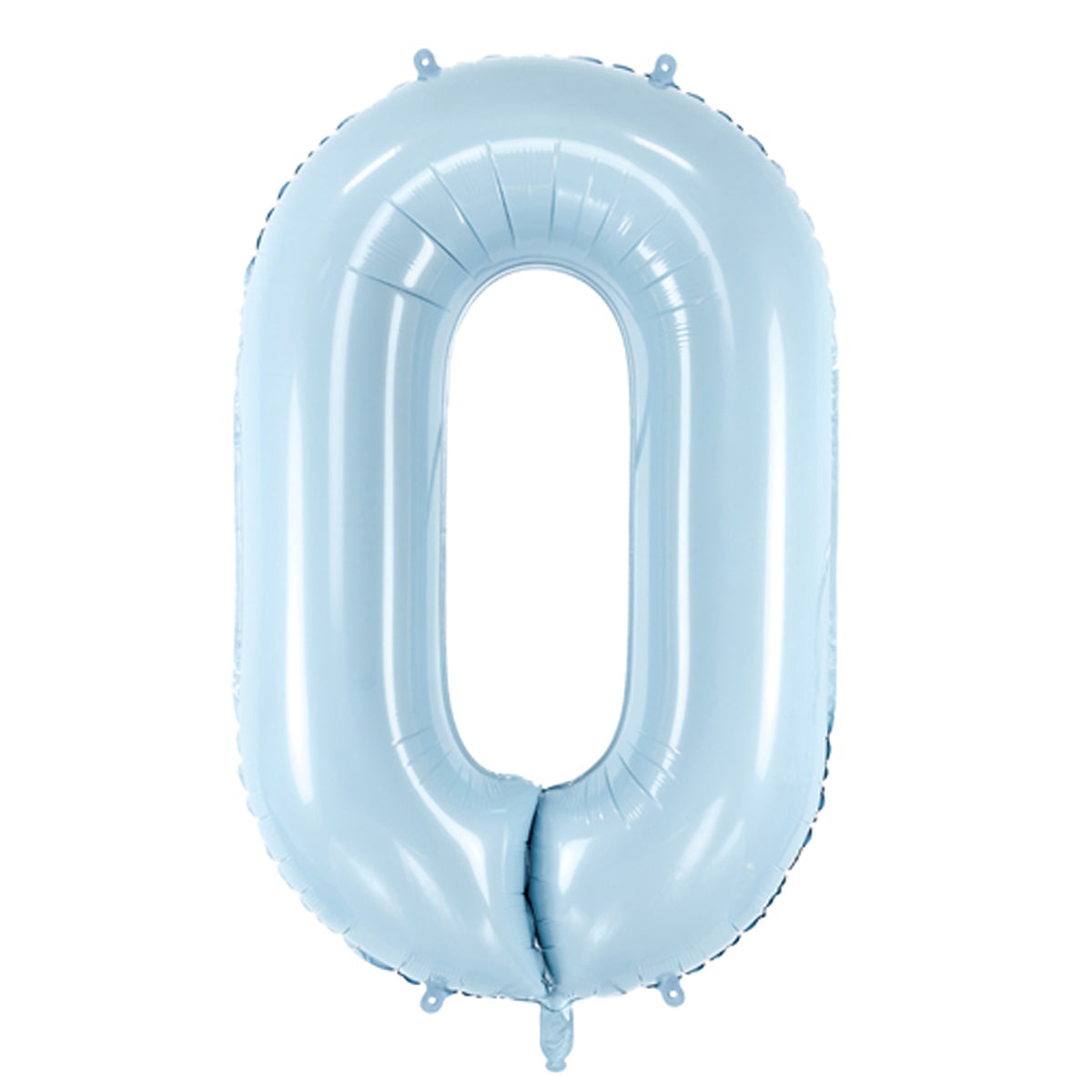 1 Balloon XL - Zahl 0 - Hellblau