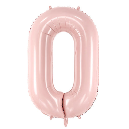 1 Balloon XL - Zahl 0 - Rosa