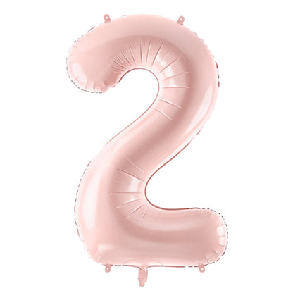1 Balloon XL - Zahl 2 - Rosa